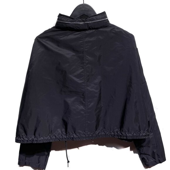 Prada 2019 Black Cropped Windbreaker Jacket - Picture 3 of 9
